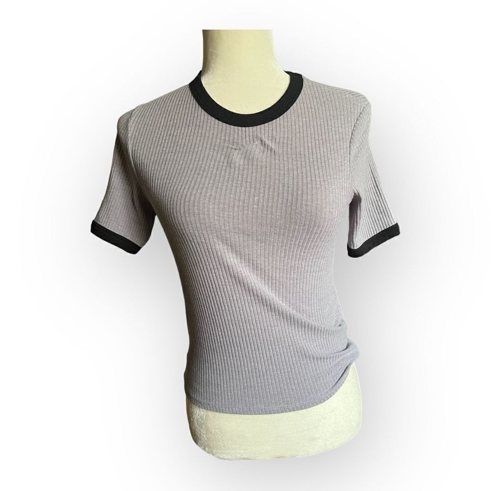 Zara Ribbed Knit Tee